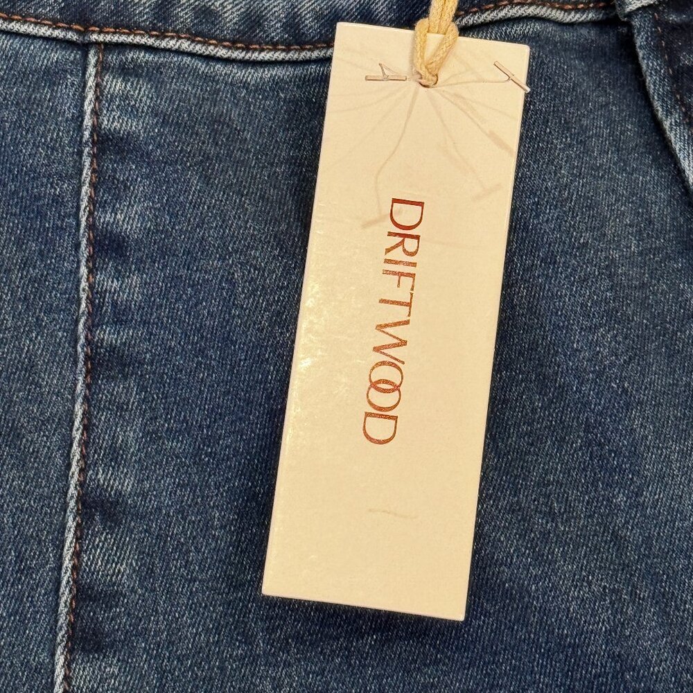 NWT DRIFTWOOD JEANS Medium Wash Veda X Harmony Flare Leg Jeans Size 28 - Picture 6 of 14